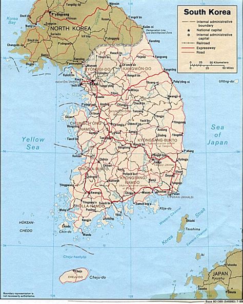 Printable Map Of Korea